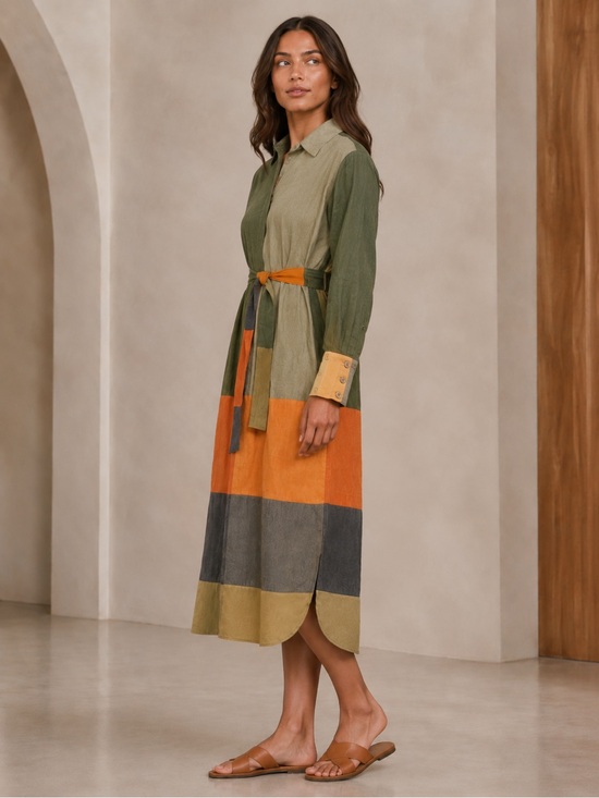 Anthropologie Dresses & Skirts - Anthropologie Conditions Apply - Hand Woven 100% Cotton Shirt dress M Exclusive
